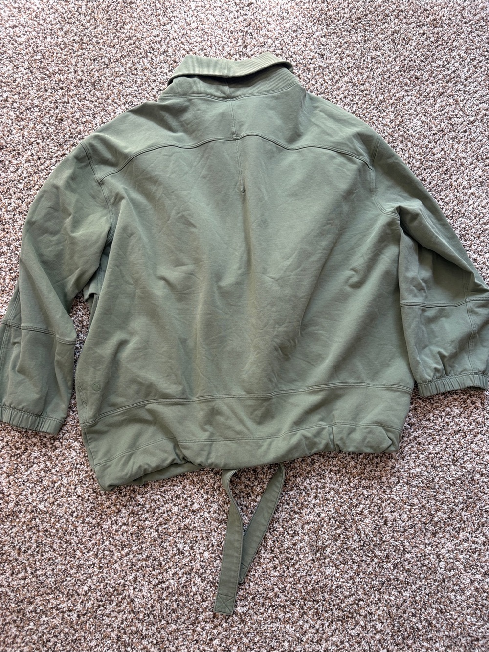 NEW Lululemon LA Packable Pullover to Pillow Green medium large Funnel Neck - Picture 6 of 6